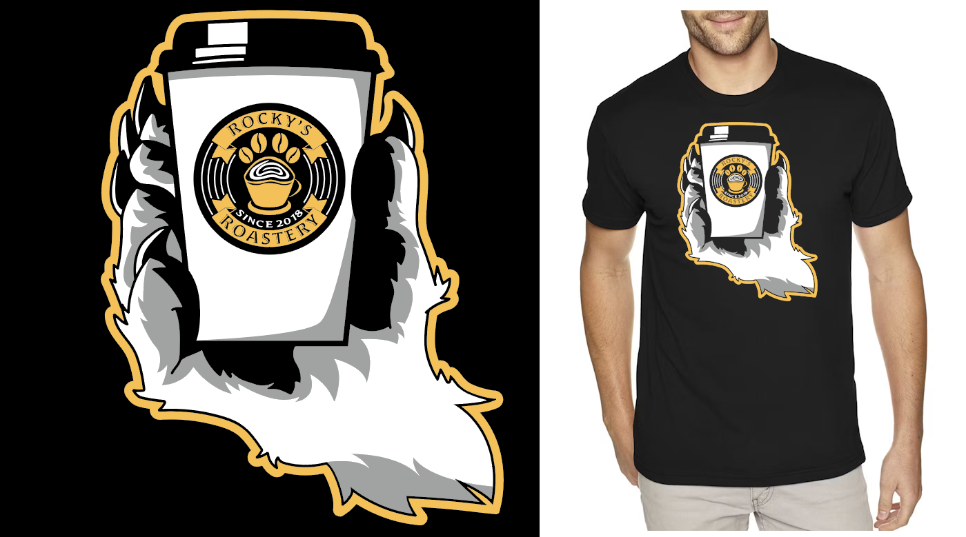 T-Shirt - Wolfpaw Coffee