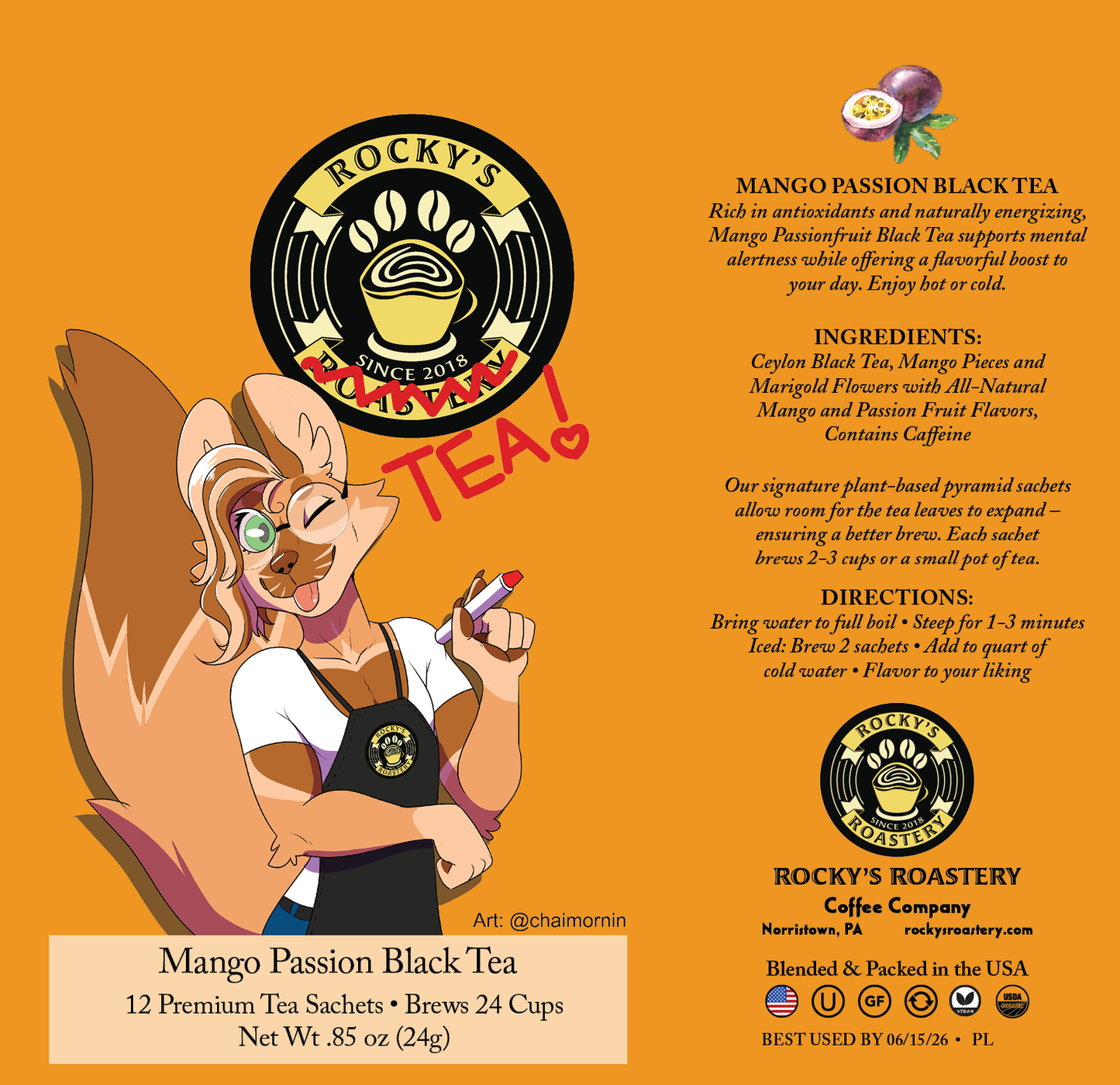 Black Tea - Mango Passion (12pc tin)