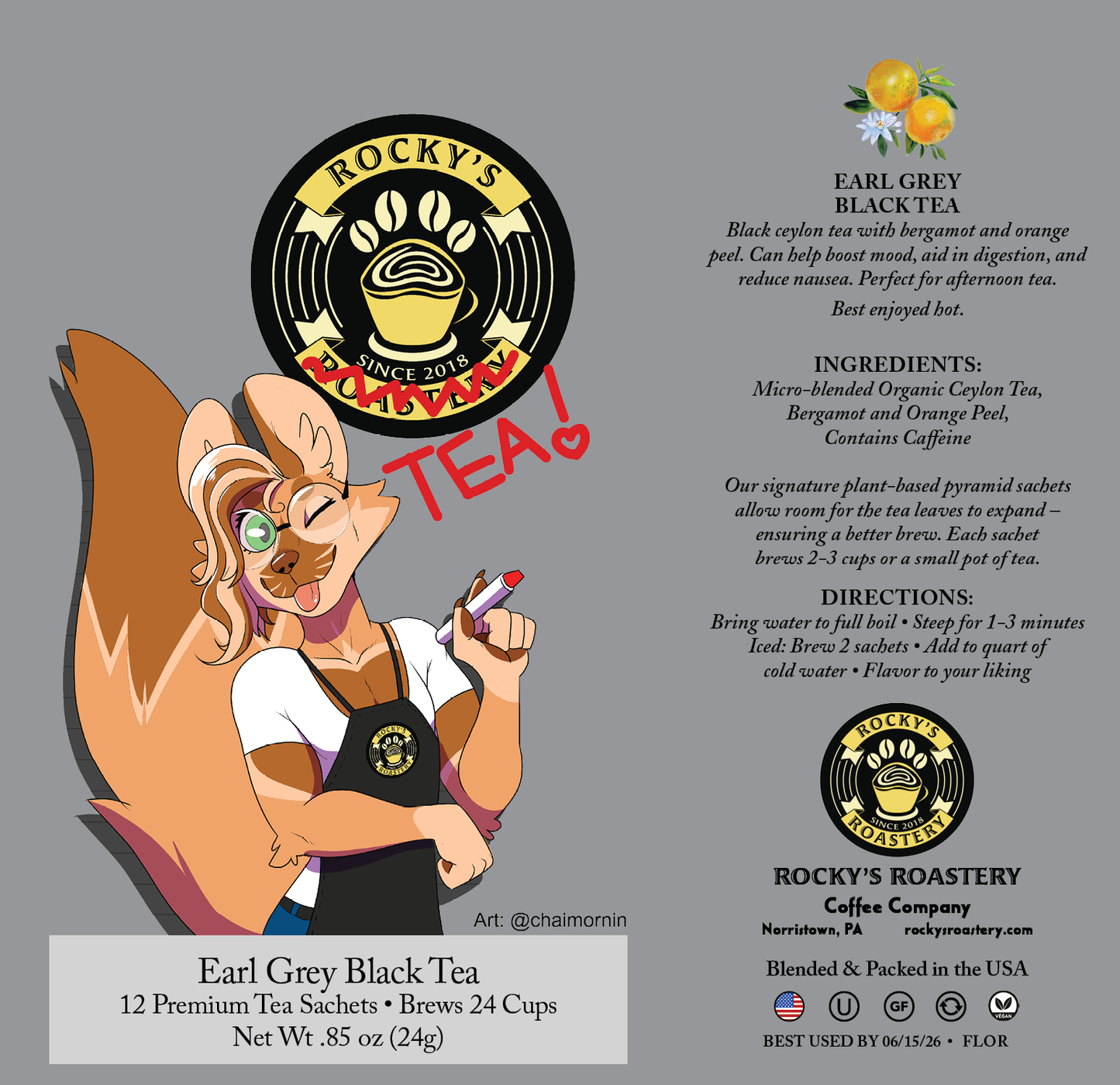 Black Tea - Earl Grey (12pc tin)